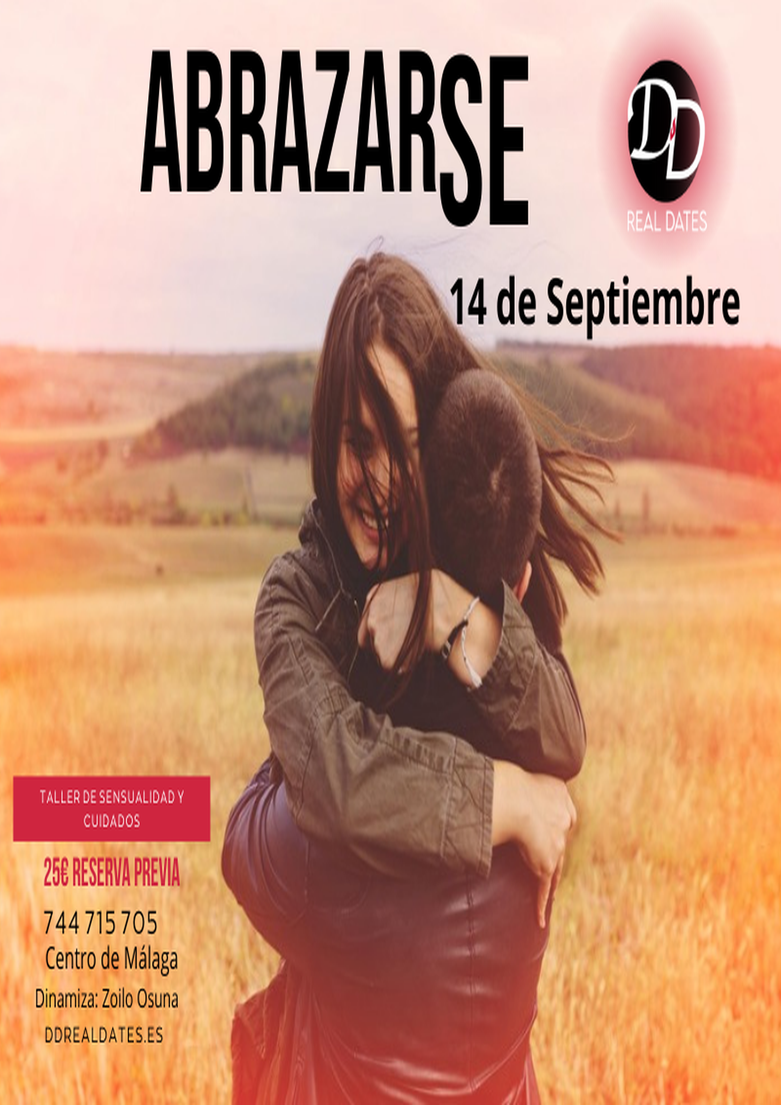 cartel de taller de sensualidad y cuidados